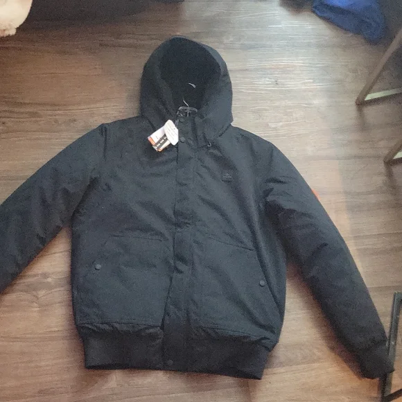 NWT Men's Med Rip Curl Jacket. "Anti-Series One Shot Jacket". Color Washed Black - Picture 1 of 10